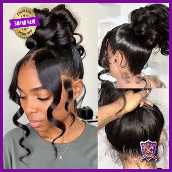 18 Inch 360 Lace Front Wig Brazilian Human Hair 220% Density Body Wave main image 4